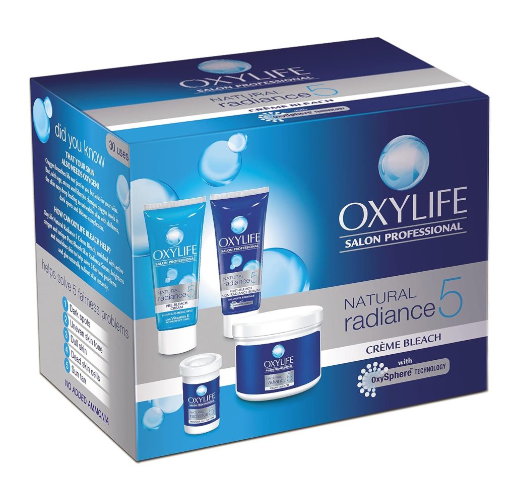 Oxylife Natural Radiance 5 Creme Bleach With Active Oxygen, 126 g