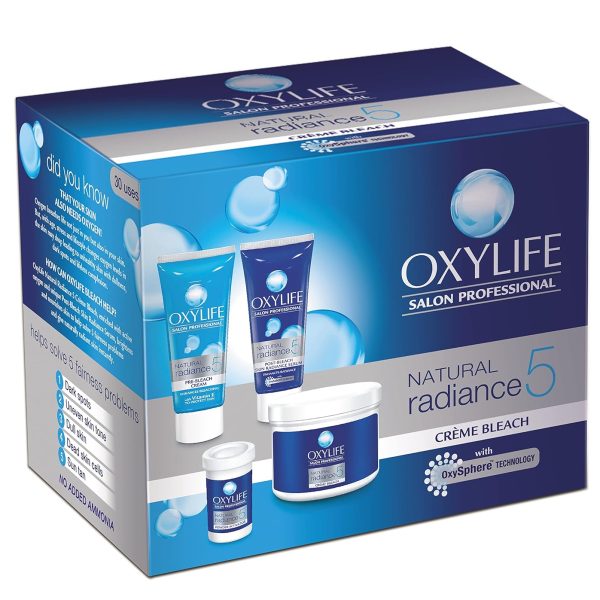 Oxylife Natural Radiance 5 Creme Bleach With Active Oxygen, 126 g