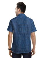 Men's Khadi Cotton Half Sleeves Striped Casual Shirt | Lightweight Casual Summer Wear - Image 2