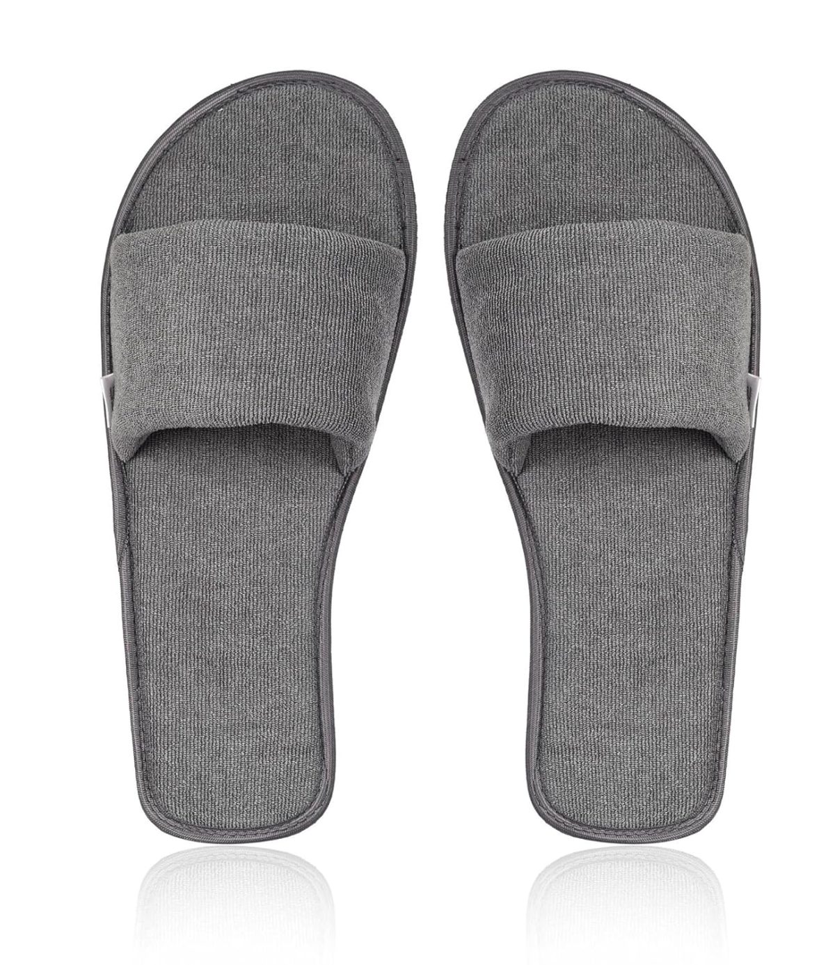 MIFUZI Men Home Slippers Open Toe Slides Slip on Comfortable Sole Lightweight Anti Skid Indoor Bedroom Room Indoor House Cloth Soft Slippers for Men - Image 3