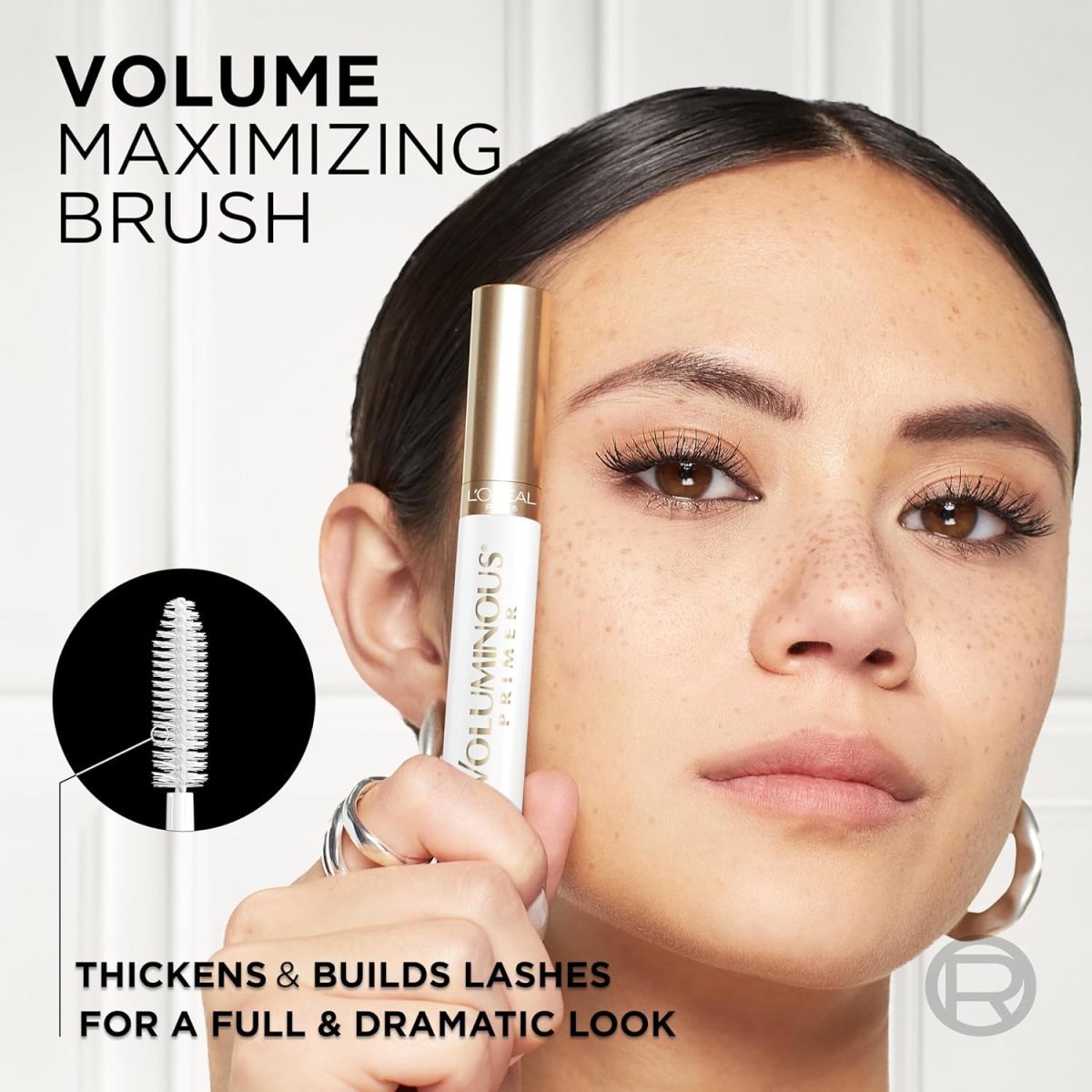 L'OREAL PARIS L Oreal Paris Cosmetics Voluminous Primer Mascara, Primer, 0.24 Fluid Ounce - Image 6