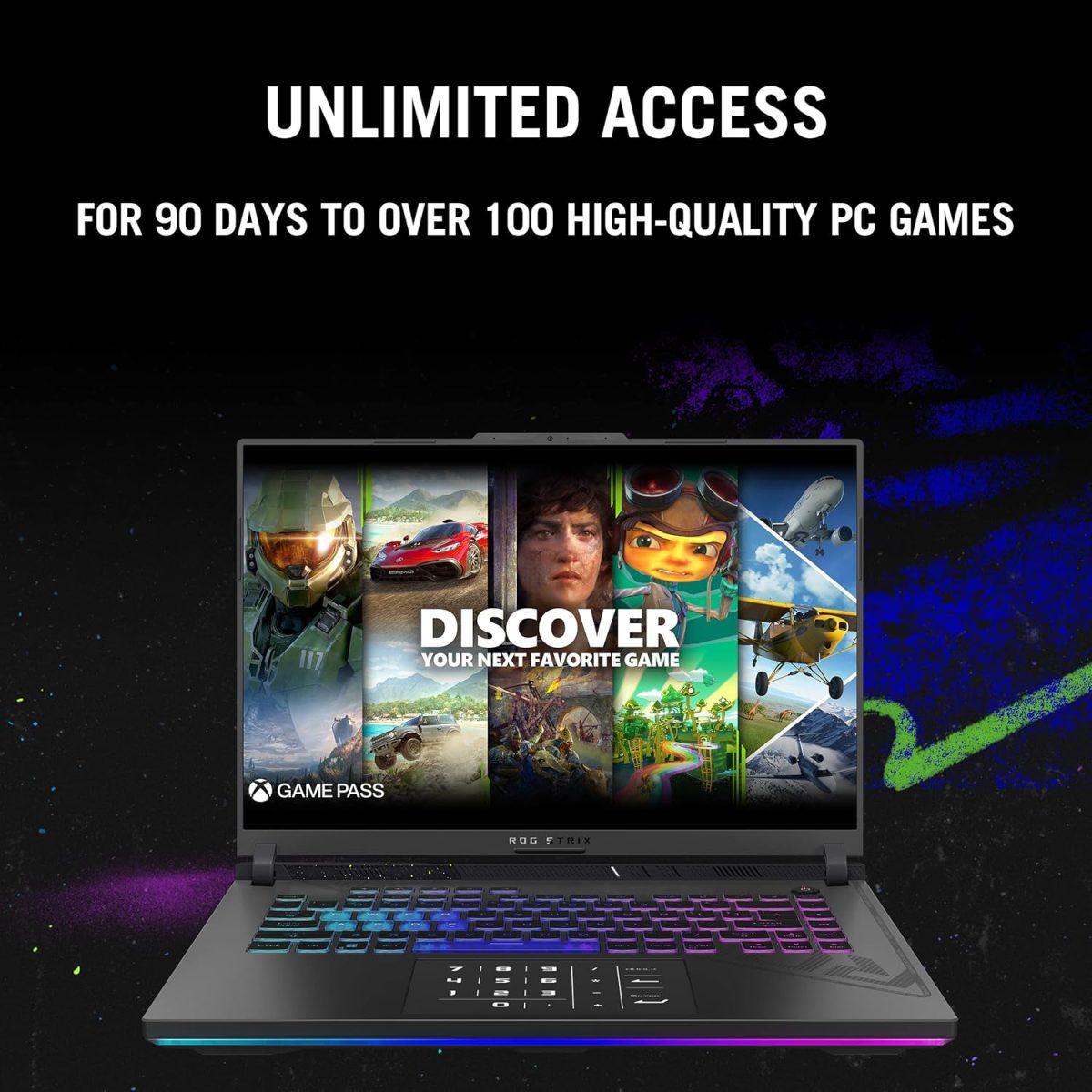 ROG Strix G16 (2024), 16 "(40.64cm) QHD+ 240Hz, Intel Core i9 14900HX, Gaming Laptop (16GB DDR5/1TB SSD/NVIDIA GeForce RTX 4070 /Windows 11/Office 2021/Eclipse Gray/2.50 Kg), G614JIR-N4062WS - Image 10