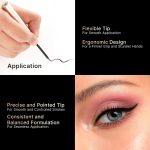 SWISS BEAUTY Select Here To Stay Semi-Matte Liquid Waterproof Eyeliner | With Precise & Pointed Tip | Smudge-Proof, Transfer- Proof | Shade- Mood Brown| 3ml | - Image 5