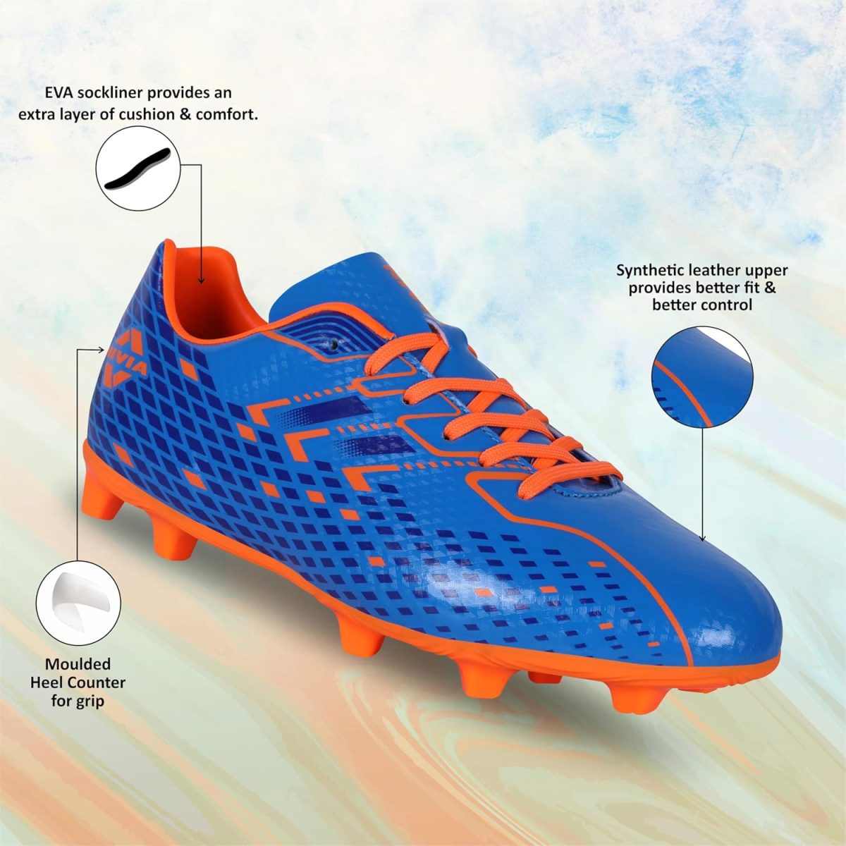 Nivia React Football Shoes for Men/Sports and Soccer/Comfortable and Lightweight - Image 2