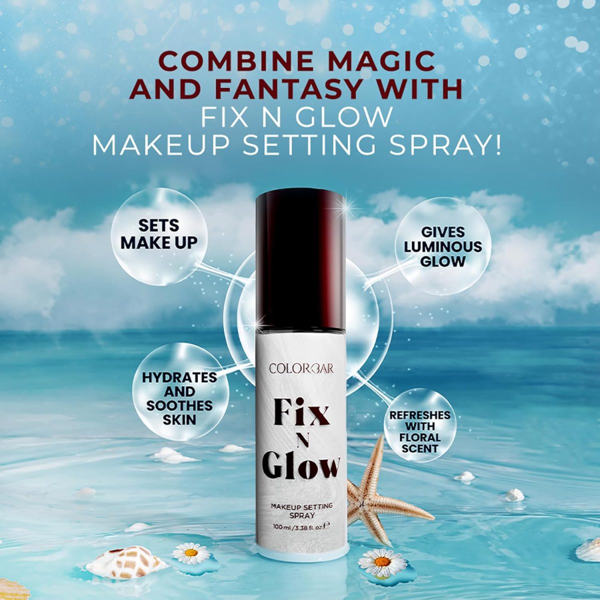 Colorbar Fix N Glow Makeup Setting Spray,1 Count - Image 2