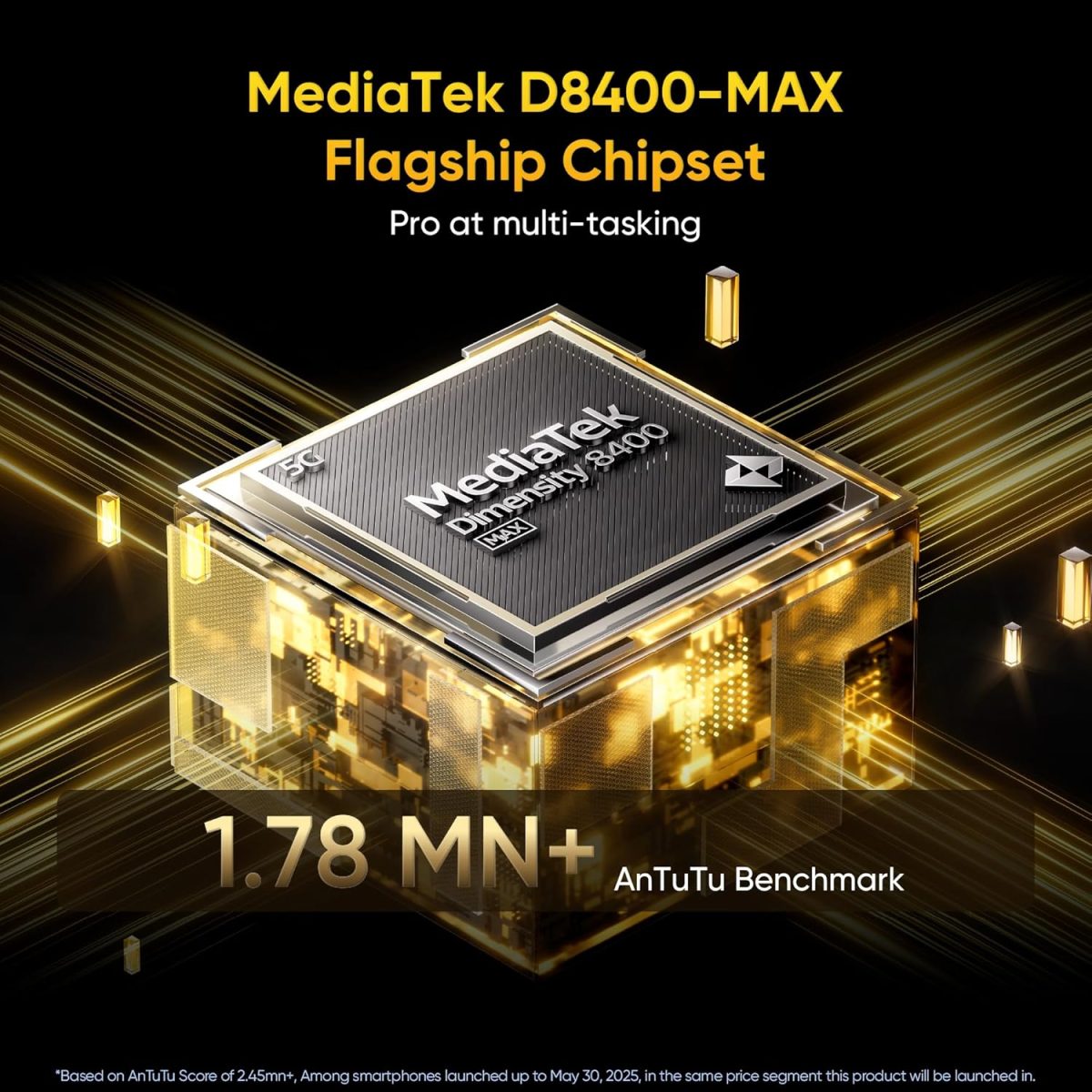realme GT 7T (IceSense Black,12GB+256GB) | MediaTek D8400 MAX | Strongest Battery Combo 7000mAh + 120W | AI 4K 60FPS Travel Camera | 360° Cooling IceSense Design with Graphene | 6000 nits Display - Image 4