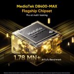 realme GT 7T (IceSense Black,12GB+256GB) | MediaTek D8400 MAX | Strongest Battery Combo 7000mAh + 120W | AI 4K 60FPS Travel Camera | 360° Cooling IceSense Design with Graphene | 6000 nits Display - Image 4