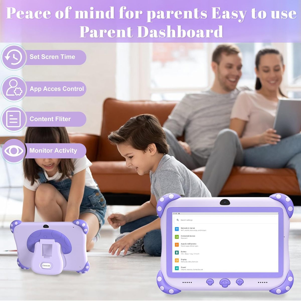 YINOCHE Tablet for kids ages 3-7 - Image 4