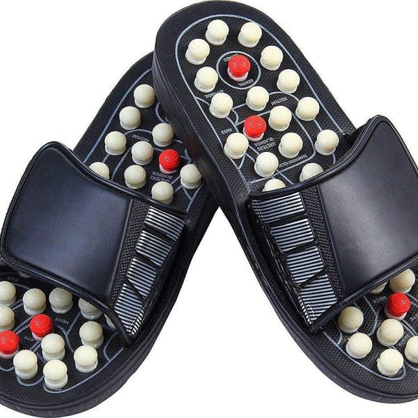 AQUACARE Magnetic Therapy Paduka Slippers | Acupressure | Blood Circulation Slippers Foot Massager For Men and Women (Unisex) | Size- 9, Pack of 1