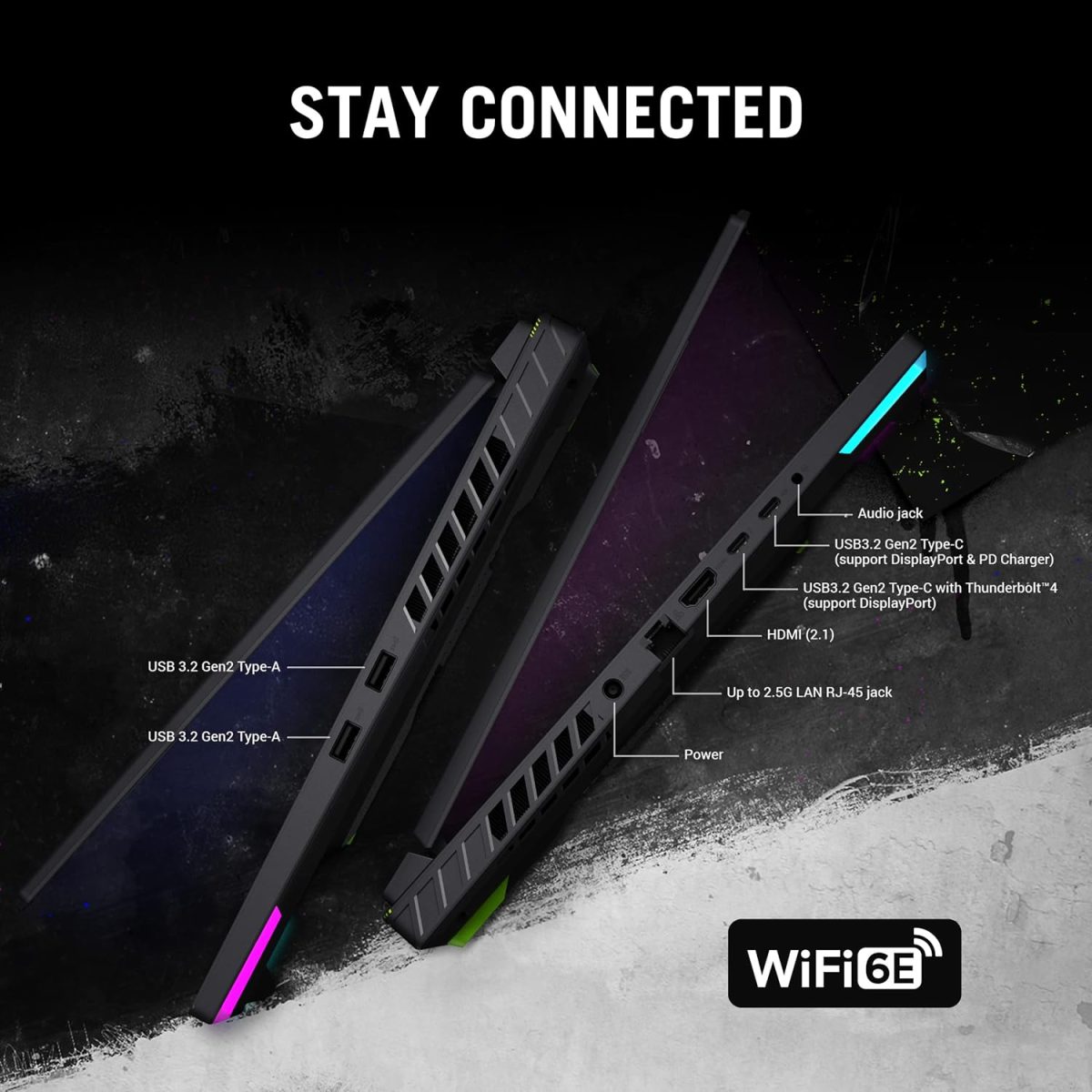 ROG Strix G16 (2024), 16 "(40.64cm) QHD+ 240Hz, Intel Core i9 14900HX, Gaming Laptop (16GB DDR5/1TB SSD/NVIDIA GeForce RTX 4070 /Windows 11/Office 2021/Eclipse Gray/2.50 Kg), G614JIR-N4062WS - Image 8
