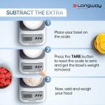 Longway LWKWS01 Multipurpose Portable Digital Kitchen Weighing Scale |Weight Machine With Back Light LCD Display |2 Year Warranty (10 kg, Gray) - Image 5