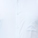 Raymond Men's Pure Cotton Structure Pattern Slim Fit Semi Cutaway Collar Full Sleeve Formal Shirt - Image 7