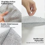 DALUCI 6 Pcs Non-Scratch Steel Wire Dishwashing Cloth | Heavy-Duty Scrubber for Utensils, Dishes & Kitchen Cleaning | Reusable & Durable Cleaning Cloth for Sink & Countertops - Image 8