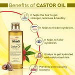 Khadi Omorose Castor Oil | Coldpressed & Hexane Free| Supports Stronger Hair| Hydrates Skin | Healthy Eyelashes Eyebrows, Lips & Nails -210 Ml - Image 3