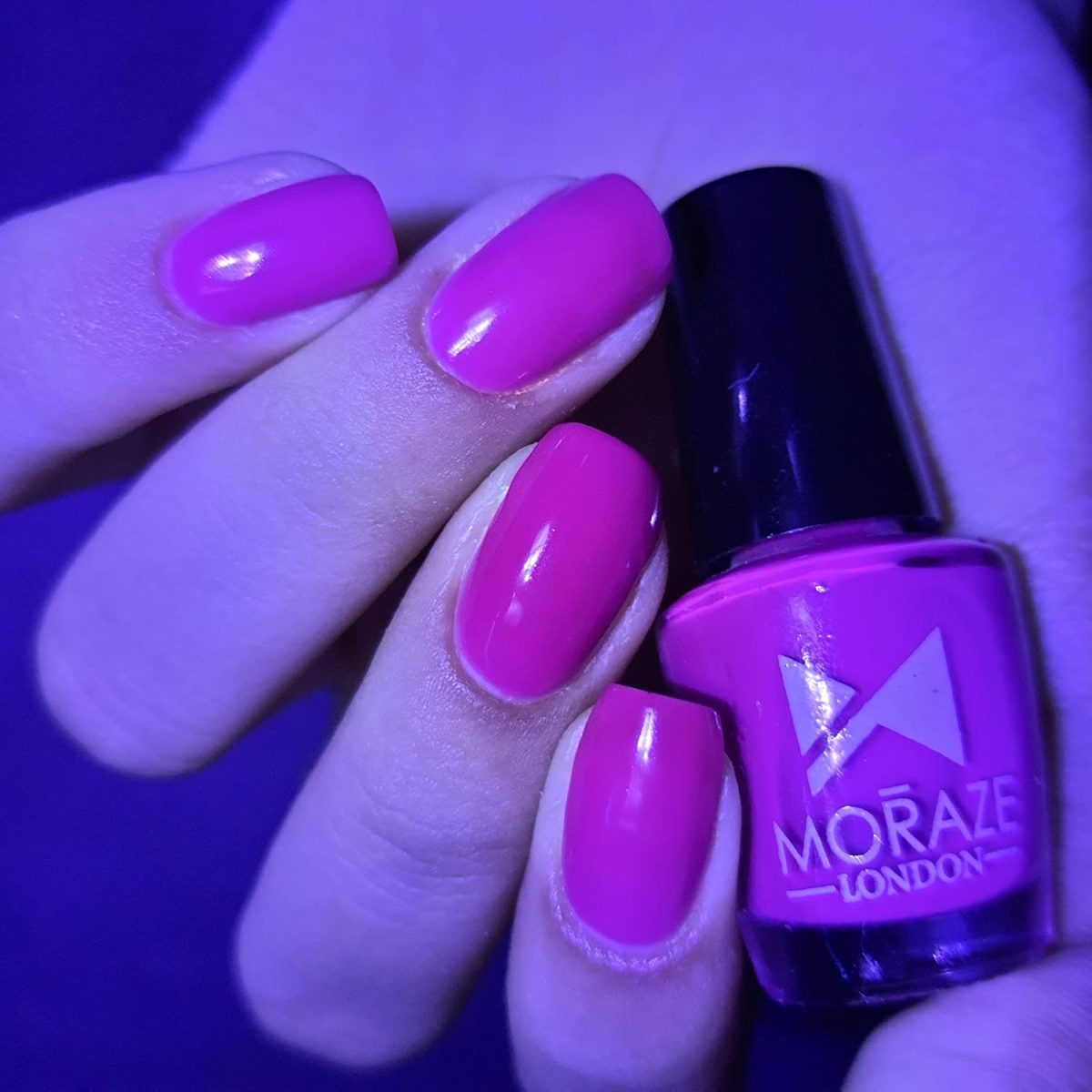 Moraze Combo Pack of 4 Neon Nail Polish Vegan Paraben Free Neon Nail Paint Candy Floss The Midnight Mary I Want To Be A Billionaire I Pink I Can 5 ML Each - Image 4