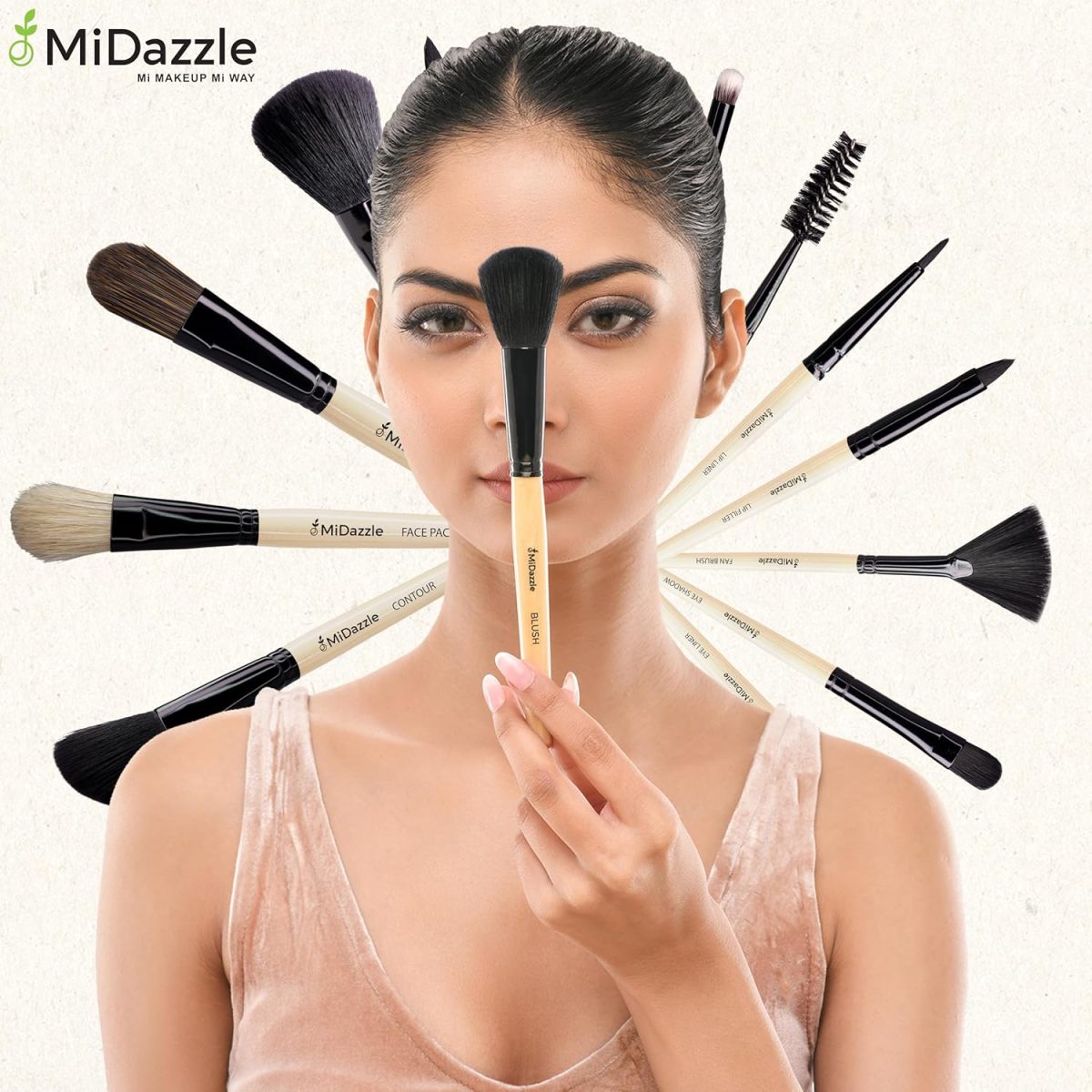 Midazzle Premium Wooden Eye Liner Brush (MIMB00504) - Image 6