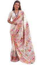 SGF11 Women's Kanjivaram Pure Soft Silk Saree With Unstitched Blouse Piece