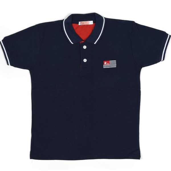 24 Yarn Boys Polo Neck Collar Kids T-Shirts (Combo of 3 T-Shirts) Red