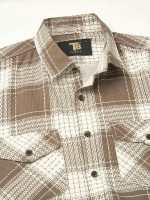 Exclusive Checked Cotton Full Sleeve Double Pocket Plaid Shirt for Men E_508 - Image 2