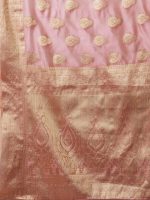 AKHILAM Women's Organza Ethnic Motif Woven Design Saree With Unstitched Blouse Piece(UNATI3001_AC_Parent) - Image 6