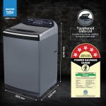 Voltas Beko, A Tata Product 9 Kg 5 Star Fully-Automatic Top Loading Washing Machine (2025 Model, WTL9006UEA / OBS1060, Grey, Double Waterfall Technology) - Image 3