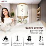 Activa Amazon 10 Liter Water Heater Geyser, ISI Copper Element 3 KVA (0.8mm), Instant Heat Water, Anti Rust Coated Tank, ABS Body, BEE 5 Start Rated, Energy Efficient, 5 Year Warranty - IVORY - Image 3