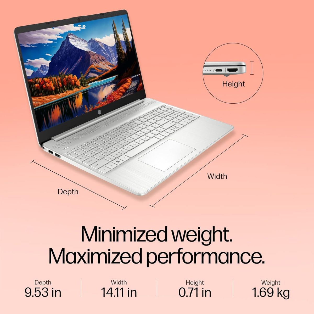 (Refurbished) HP Laptop 15s, 12th Gen Intel Core i5-1235U, 15.6-inch (39.6 cm), FHD, 16GB DDR4, 512GB SSD, Intel Iris Xe Graphics, 720p HD Camera, Backlit KB, Thin & Light (Win 11, Silver, 1.69 kg), fy5009TU - Image 7