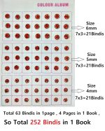 Vama Fashions Multicolour small stone bindi Kumkum Forehead sticker Bindiya bindi booklet for ladies & Girls (252 Bindis Book small) - Image 3