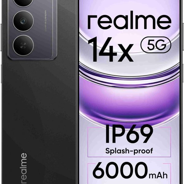realme 14x 5G (Crystal Black, 6GB RAM, 128GB Storage)