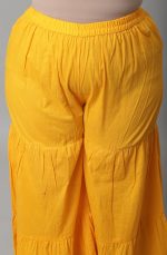 Rajnandini Women's Yellow Pure Cotton Lurex Embroidered Kurta Set With Dupatta (JOPLVL259X-P) - Image 8