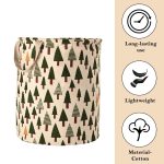 Kuber Industries 60 LTR Foldable & Portable Laundry Basket for Clothes with Carry Handles | Durable & Easy To Clean Laundry, Towel & Toy Bag for Kids Storage | Tree Print- Green - Image 6