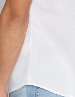 U.S. POLO ASSN. Men's Solid Cotton Linen Spread Collar Half Sleeve Shirts - Image 5
