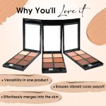 Colors Queen Contour & Bronzer Palette | Matte Finish & Long Lasting Formula | Easy to Blend, Creamy Texture, Lightweight Contour and Bronzer Palette for Face Makeup (Shade - 03, 17g) - Image 3