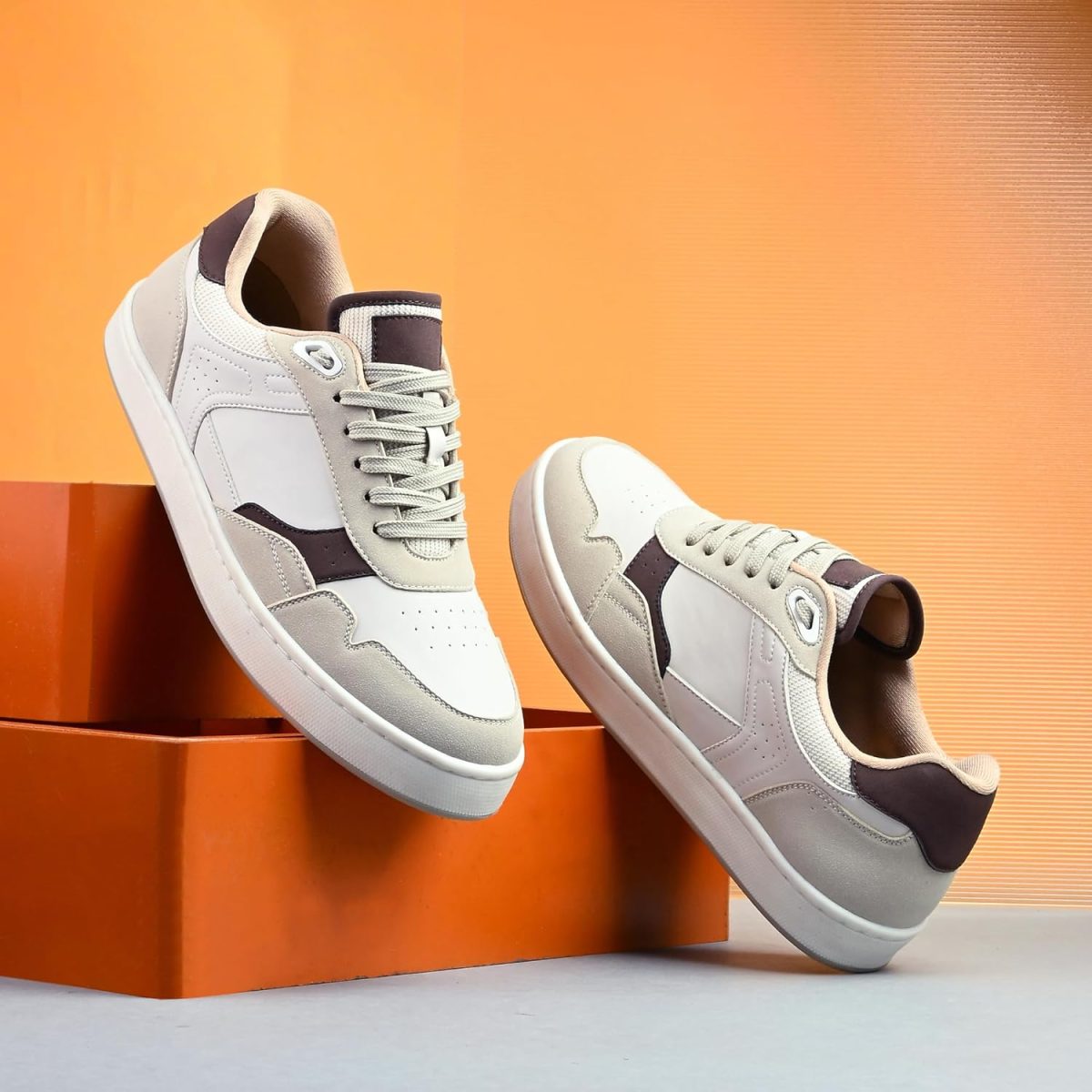 Cruiser Sneaker for Men | Lightweight & Comfortable | Stylish Lace-Up Casual Footwear with Cushioned Insole | Perfect for Versatile Outfits 2642-1 - Image 4