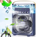 Vimzee PREMIUM Portable-Ac-Mini-Cooler-Fan for Room Cooling - Personal Air Cooler & Humidifier - Misting Design - 3 Speeds - 600ml Water Tank - Assorted Color