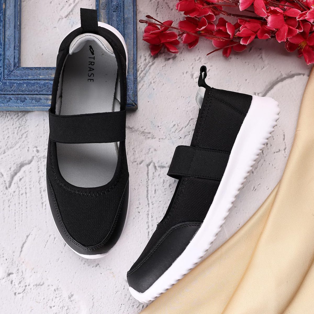 TRASE Ballet Flats for Women | Stylish Slip On Bellies with Soft Memory Foam Insole | Comfortable Footwear for Office & Casual Use - Image 5