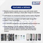 Ethex® Air Conditioner Remote Compatible for Haier Ac Remote Control Split//Window (Your Old Remote Must Be Same) (Full Function) - Image 2