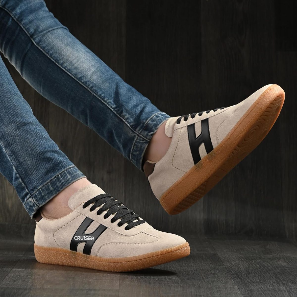 Cruiser Mens Sneaker | Comfort & Style with Soft Cushioned Insole | Trendy Lace-Up Design for Casual Outfits (2606) - Image 3