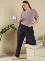 CUPID Women's Plus Size Cotton Printed Pajamas, Nightwear, Lounge Wear, Walk Wear Lowers, Regular Fit Track Pants for Ladies_M to 7XL - Image 6