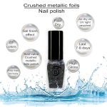 Beromt Ocean Eye Crushed Metallic Foils Nail Polish, Glitter Nail Paint, Nail Art, Flakie Polish Colors, Best Gel Effect, High-Shine Long Lasting Non-Toxic Professional Nail Polish, 8ml-03 - Image 3