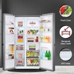 LG 688 L Frost-Free Smart Inverter Compressor Side-By-Side Refrigerator (GC-B257KQDV, Dark Graphite Steel, Multi Digital Sensors and Express Freezing, 2022 Model) - Image 4