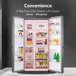 LG 688 L Frost-Free Smart Inverter Compressor Side-By-Side Refrigerator (GC-B257KQDV, Dark Graphite Steel, Multi Digital Sensors and Express Freezing, 2022 Model) - Image 8