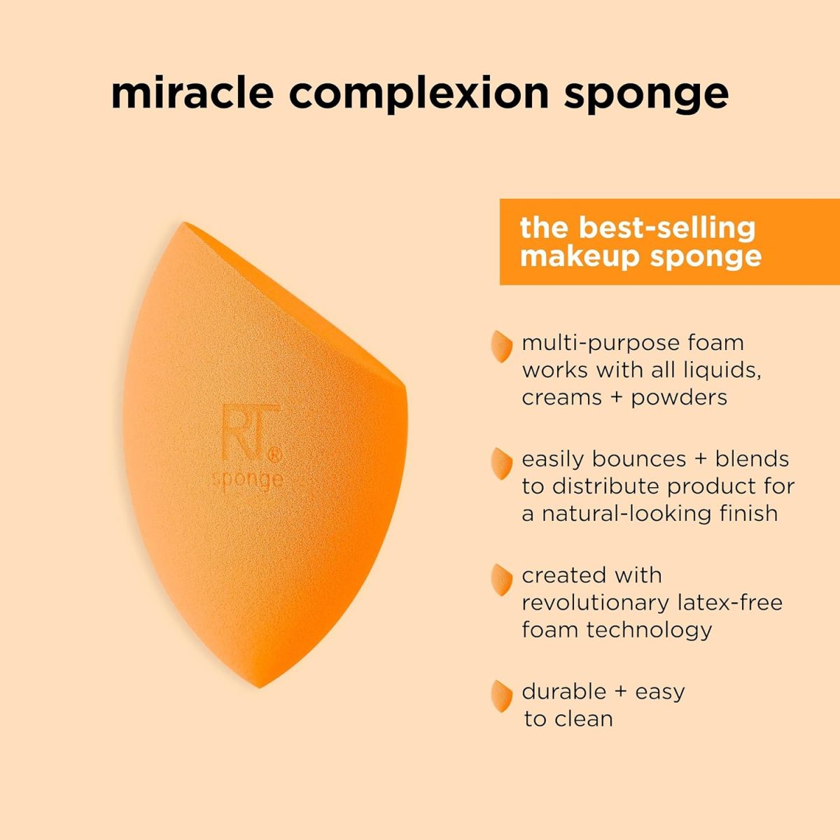 Real Techniques Miracle Complexion Sponge with Travel Sponge Case - Image 6