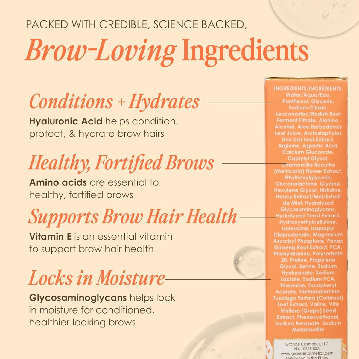 Grande Cosmetics GrandeBROW Brow Enhancing Serum, 8 Week Starter Supply, 1.5mL - Image 6