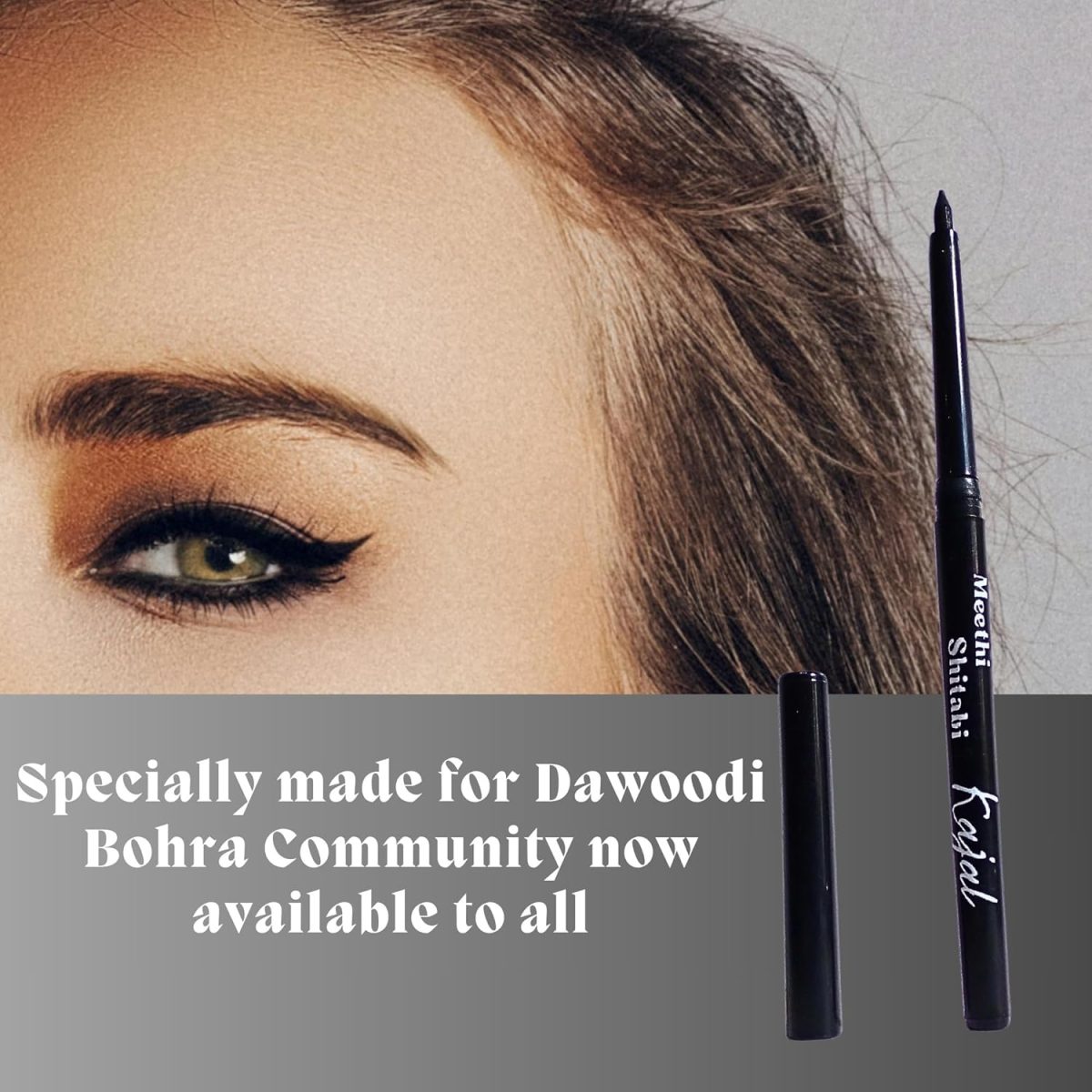 Meethi Shitabi Kajal Pencil for Women – Intense Black Kohl | Waterproof, Smudge-Proof, 24-Hour Wear | Dawoodi Bohra Herbal Kajal | Twist-Up Eye Pencil | 3.5g Each (Card Packing, Pack of 4) - Image 6
