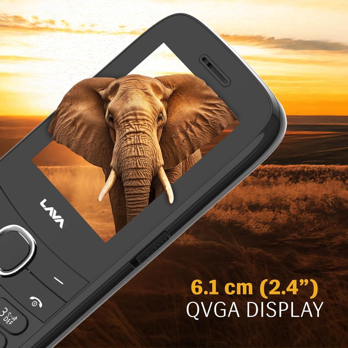Lava A7 Torch+ Dual Sim Keypad Mobile Phone (with Instant Slide Torch)| 2.4" Big Display | Powerful Battery Backup | Vibration Alert | Camera | Wireless FM & Bluetooth | Black - Image 5