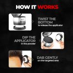 Beardo Blackout Hair Powder 4g - Black | Root Touch Up for Grey Hair | Instantly Covers Grey Roots, Beard Patches & Bald Spots | Thick Black Fiber Hairline Powder | Highly Pigmented, Long-Lasting & Matte Finish | Super-Fine Cover-up - Image 4