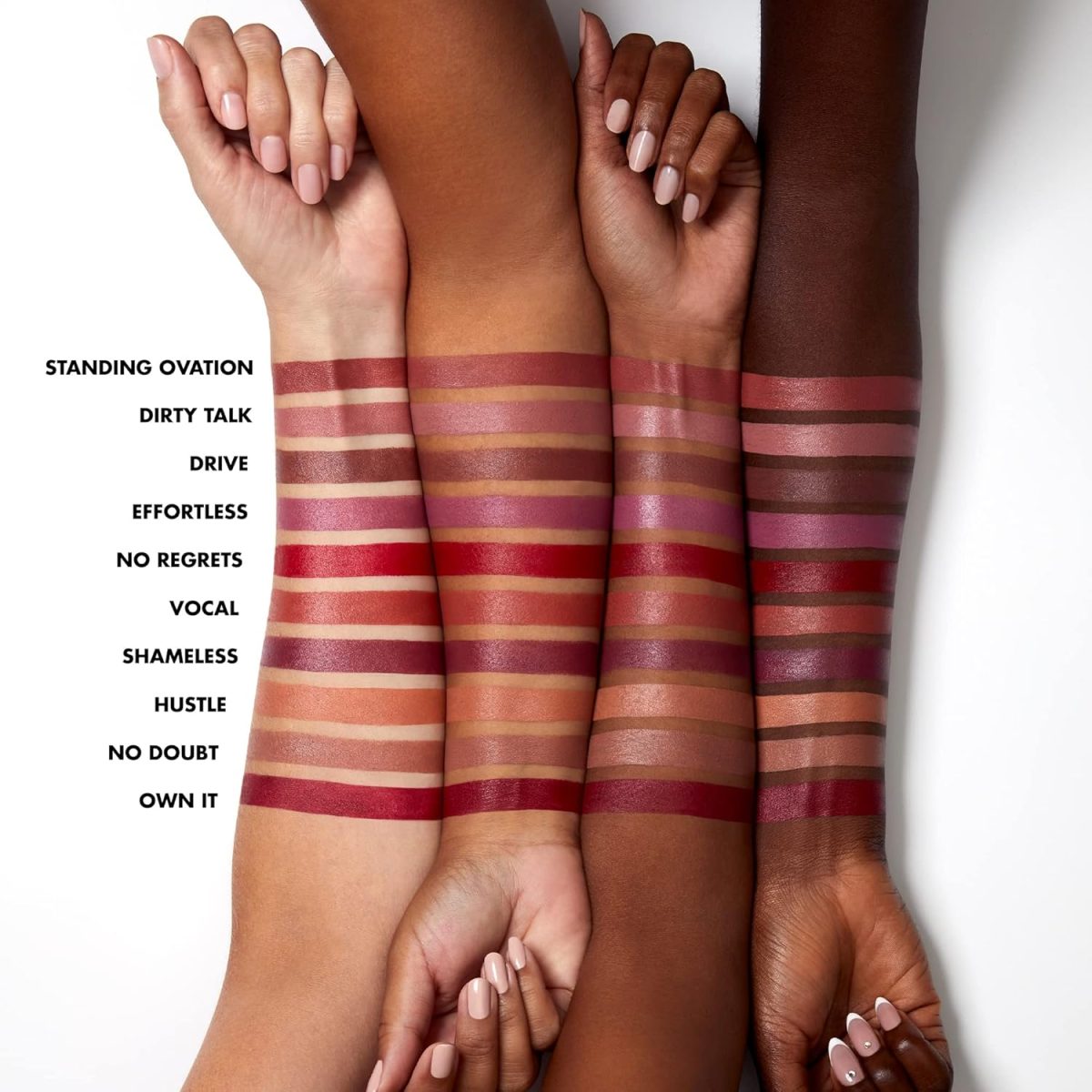 e.l.f. O Face Satin Lipstick, Richly Pigmented, Nourishing & Long-Lasting Creamy Lipstick, Infused With Jojoba, Vegan & Cruelty-Free, Own It - Image 3
