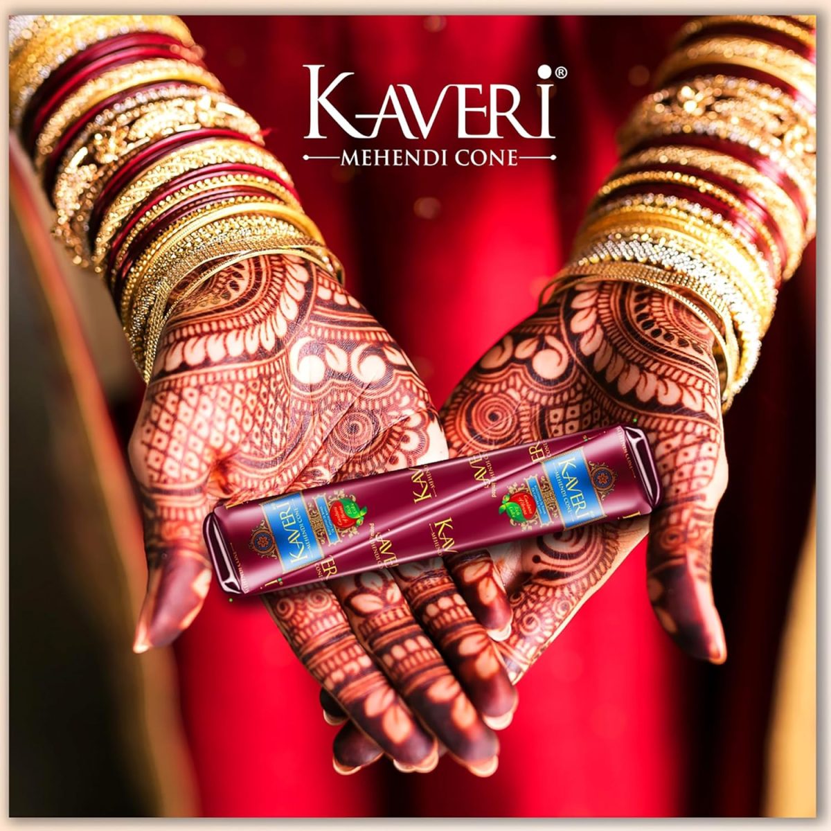 Kaveri Natural Henna Mehandi Cone for Hands & Hair Herbal Rajasthani Henna Paste in Natural Dark Brown Color With Nilgiri Oil for Bridal Dulhan Wedding Occasion Instant Mehendi Cone - Pack of 12 - Image 7