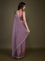 TRENDMALLS Women's Organza Siroski work Saree with Unstitch Blouse Piece - Image 2